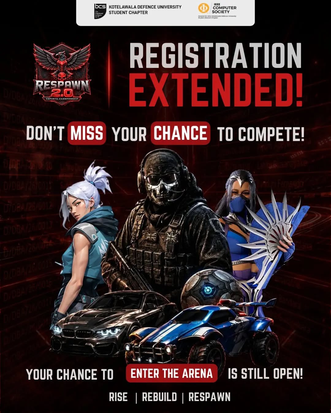 RESPAWN 2.0 registration extended campaign artwork